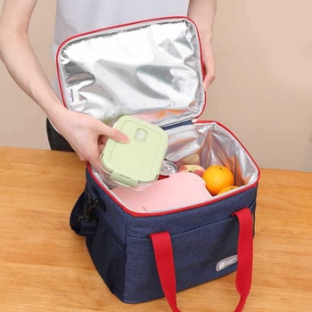Πυκνωμένη μονωμένη τσάντα, τσάντα φαγητού, σακούλα πάγου, αδιάβροχη τσάντα πάγου που διατηρεί τη φρεσκάδα, εξωτερικό πικνίκ με ρύζι, μόνωση από ψυχόμενο αλουμινόχαρτο