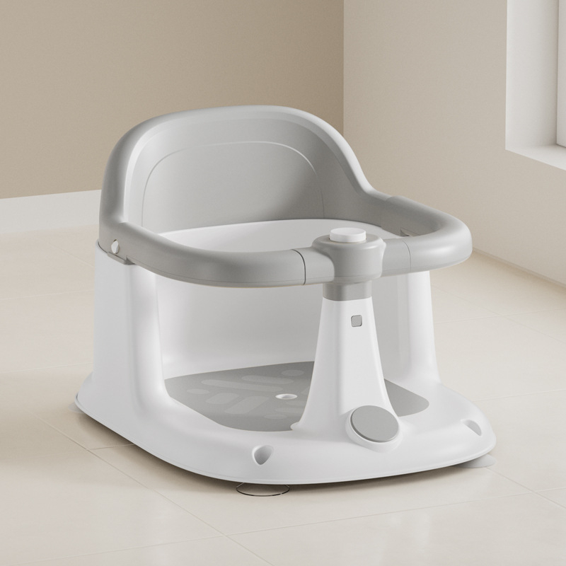 „CrossBorder“ kūdikio vonios kėdutė, kūdikio vonios atlošas, sėdima vonios taburetė, vaikų mokymosi sėdėti kėdutė, neslystanti vonios kėdutė