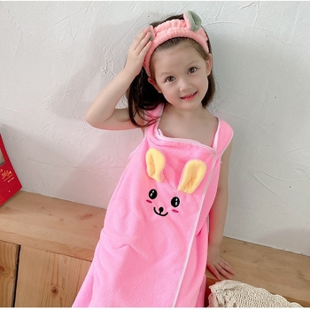 Vaikiškas vonios sijonas, animacinis mielas vonios rankšluostis be plaukų, koralinis vilnos sugeriamasis diržas, buitinis vonios sijonas, maudymosi prakaito garinis vonios rankšluostis