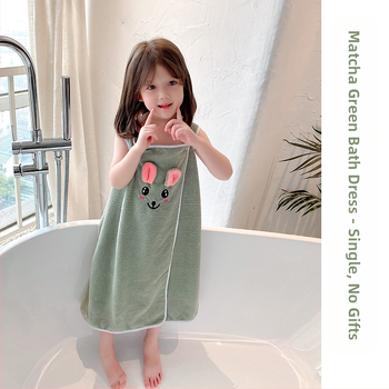 Vaikiškas vonios sijonas, animacinis mielas vonios rankšluostis be plaukų, koralinis vilnos sugeriamasis diržas, buitinis vonios sijonas, maudymosi prakaito garinis vonios rankšluostis