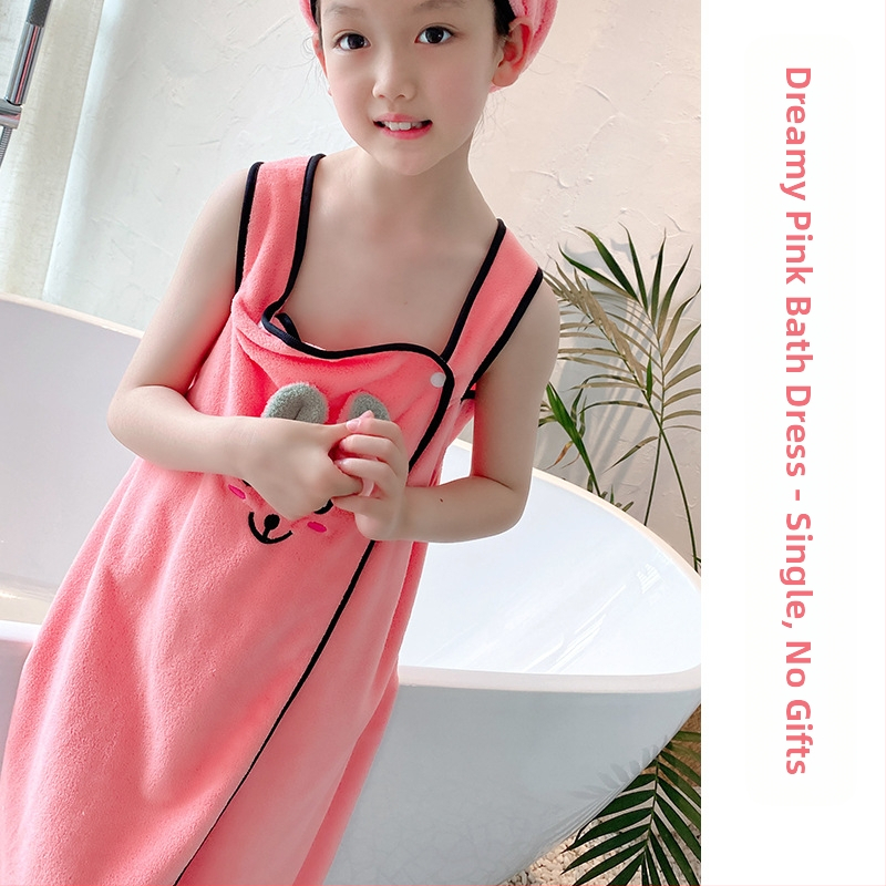 Детска пола за баня, сладка, анимационна, кърпа за баня, без косъм, коралов полар, абсорбираща, домакинска пола за баня, плуване, пот, парна кърпа за баня