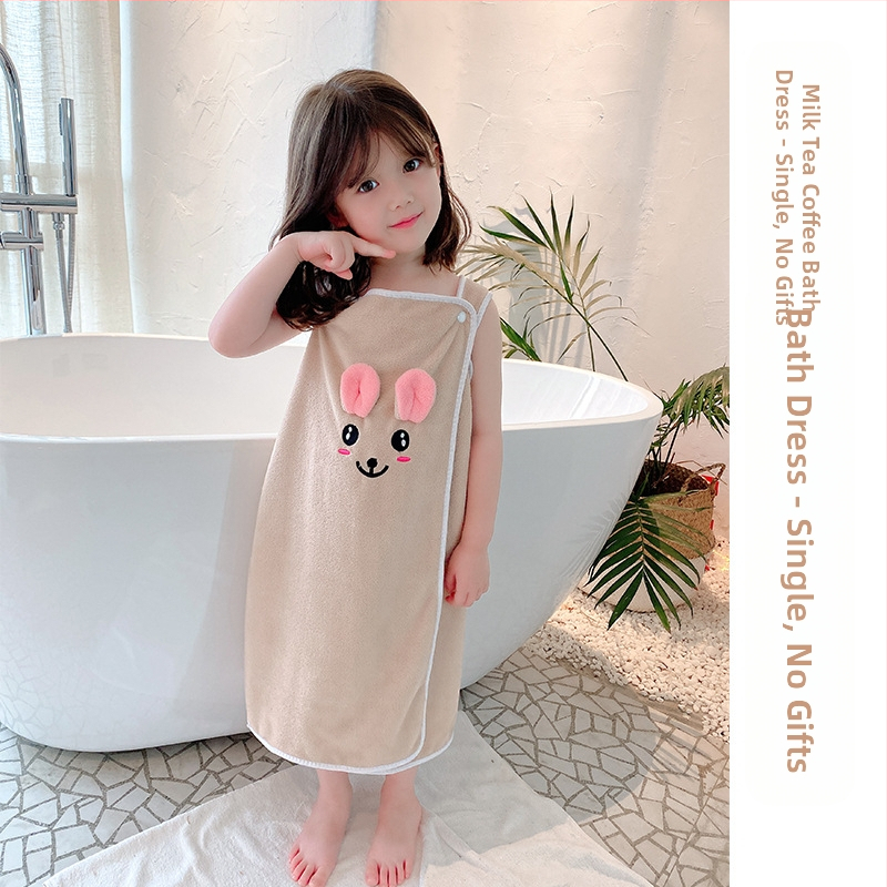 Vaikiškas vonios sijonas, animacinis mielas vonios rankšluostis be plaukų, koralinis vilnos sugeriamasis diržas, buitinis vonios sijonas, maudymosi prakaito garinis vonios rankšluostis