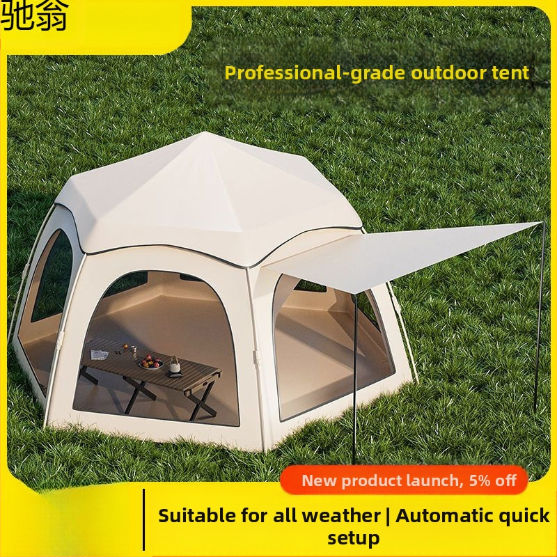 Kümme tuhat inimest koguvad välistingimustes kasutatavaid telke, välitingimustes kasutatavaid telkimisvarustust, automaatset kaasaskantavat telkimisstiilis piknikku, vajalikku kuusnurkset plussi.