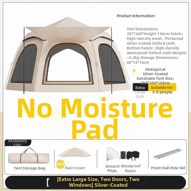 Kümme tuhat inimest koguvad välistingimustes kasutatavaid telke, välitingimustes kasutatavaid telkimisvarustust, automaatset kaasaskantavat telkimisstiilis piknikku, vajalikku kuusnurkset plussi.