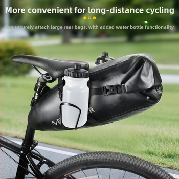 Stabilizačný rám zadnej tašky na bicykel z hliníkovej zliatiny, výstuž zadnej tašky na cestné auto, proti traseniu, možnosť inštalácie stojanu na fľaše s vodou