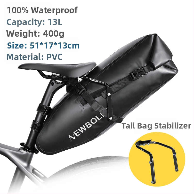 Stabilizačný rám zadnej tašky na bicykel z hliníkovej zliatiny, výstuž zadnej tašky na cestné auto, proti traseniu, možnosť inštalácie stojanu na fľaše s vodou