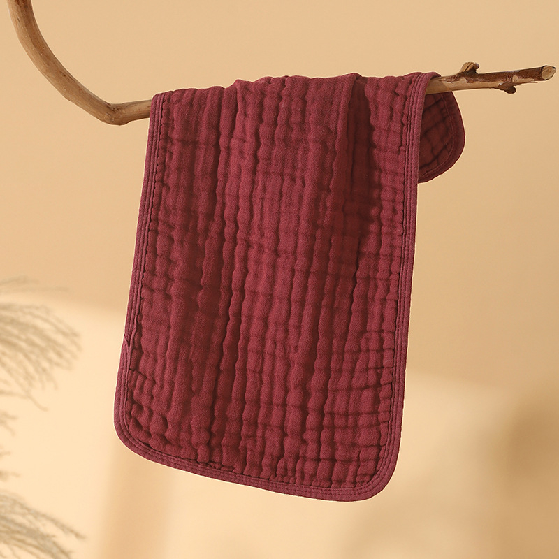 Детска кърпа, бебешка кърпа, шестслойна, от чист памук, тип A, кърпа за слюнка за новородено, кърпа против повръщане, оригване, бебешка кърпа за лице, лятна