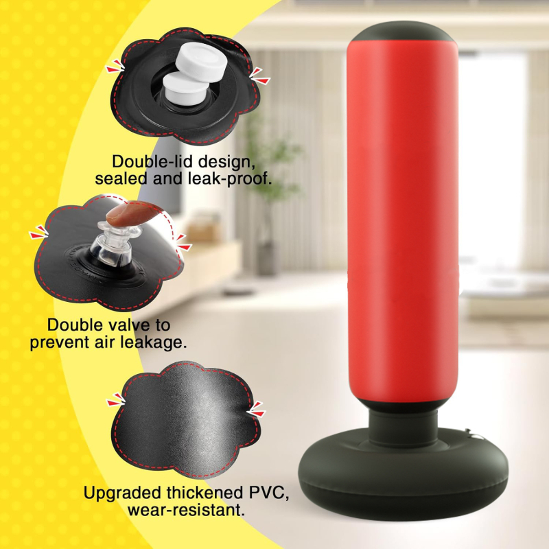 Tootja valmiskomplekt täispuhutavate laste poksikolonnide, PVC täispuhutavate poksikolonnide, koomiksist poksikottide, piiriülese tarnimise jaoks