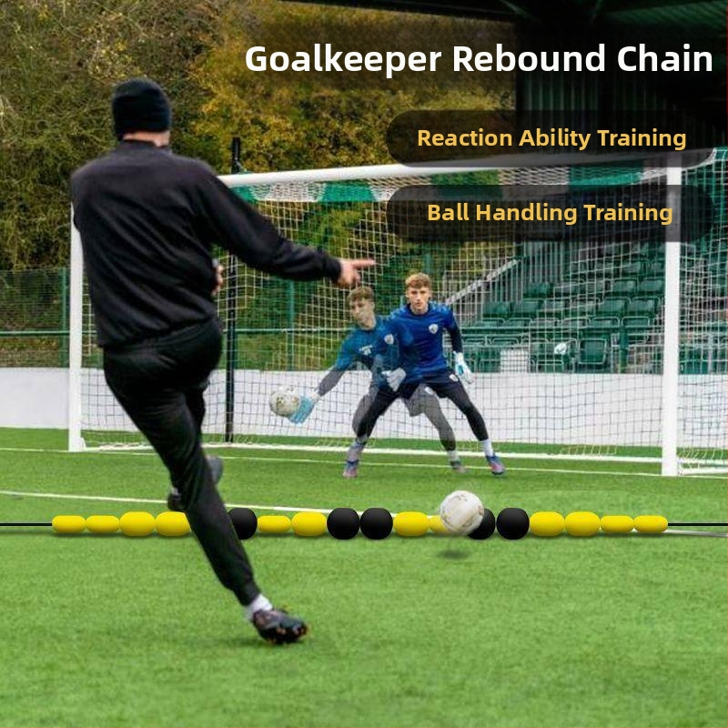 Реакционна мрежа за врата, чувствителна към отскок, футболно оборудване за тренировки с верига, отскок, отскок, ще тренира вратаря