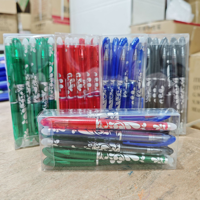 12 cutii cu pixuri cu gel erasabile, eliminarea căldurii prin frecare, 0,5 mm, pix cu gel erasabil magic, albastru, en-gros