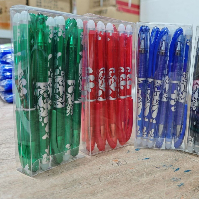 12 cutii cu pixuri cu gel erasabile, eliminarea căldurii prin frecare, 0,5 mm, pix cu gel erasabil magic, albastru, en-gros