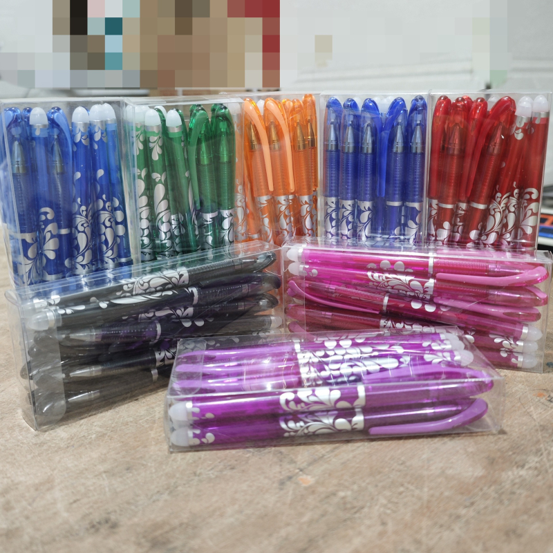 12 cutii cu pixuri cu gel erasabile, eliminarea căldurii prin frecare, 0,5 mm, pix cu gel erasabil magic, albastru, en-gros