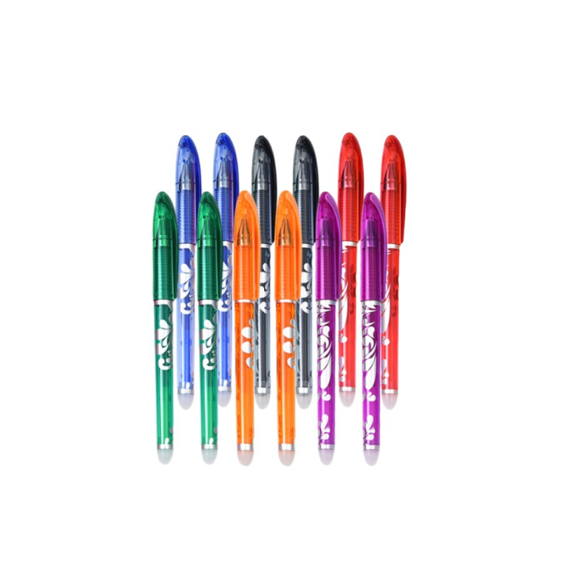 12 cutii cu pixuri cu gel erasabile, eliminarea căldurii prin frecare, 0,5 mm, pix cu gel erasabil magic, albastru, en-gros