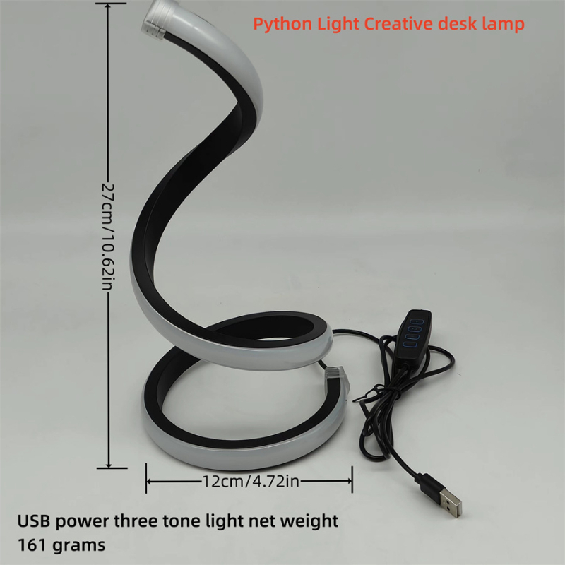 2025LED stalinė lempa miegamajam prie lovos, trijų spalvų, pritemdoma naktinė lemputė, kūrybingas restoranas, kavinė, šviečianti dekoratyvinė stalo lempa