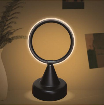 2025LED stalinė lempa miegamajam prie lovos, trijų spalvų, pritemdoma naktinė lemputė, kūrybingas restoranas, kavinė, šviečianti dekoratyvinė stalo lempa