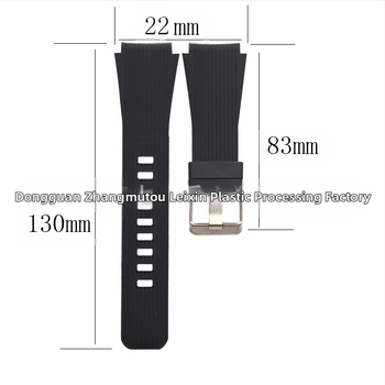 Нов модел, подходящ за 22 мм силиконова каишка за Samsung Gear S4Sport S4 силиконова каишка Производител на каишки за Samsung