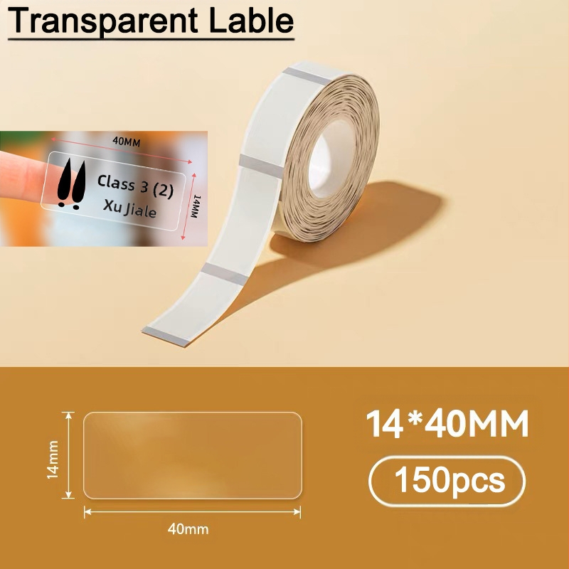 Tarpvalstybinis P11/P12/P15 terminio popieriaus etikečių lipdukas, grynos spalvos, lipnus namų apyvokos prekių kainos terminis lipdukas