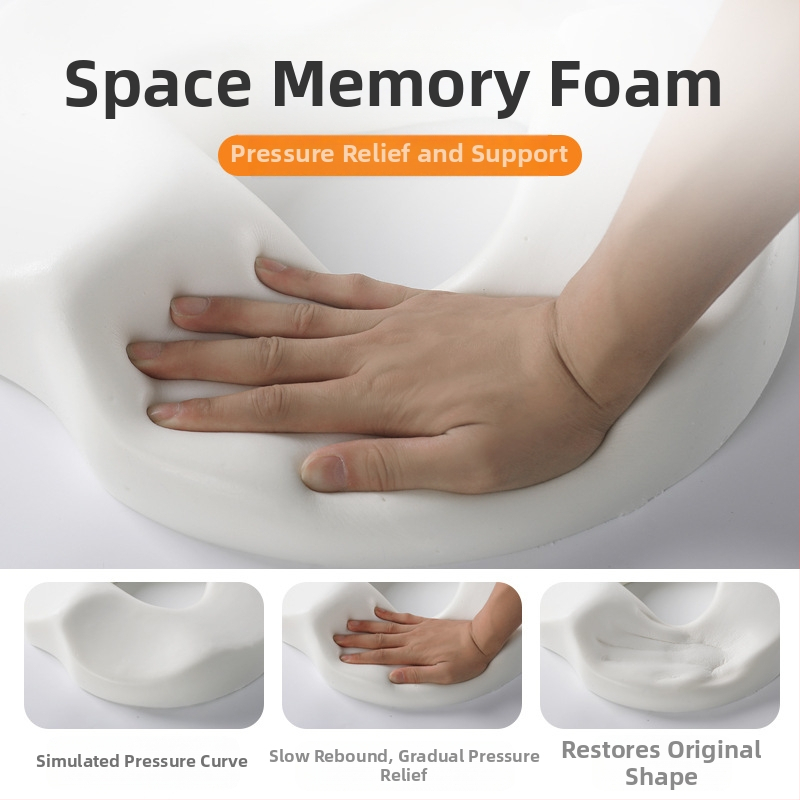 Viskoelastinės medžiagos pagalvėlė hemorojui, nesublukusi, tuščiavidurė, kvėpuojanti kėdės sėdmenų pagalvėlė, gražūs sėdmenys, uodegos slankstelis, uodegos slankstelio sėdmenų sėdynės pagalvėlė