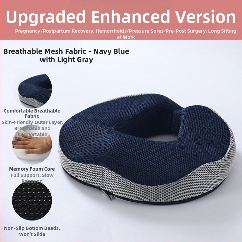 Viskoelastinės medžiagos pagalvėlė hemorojui, nesublukusi, tuščiavidurė, kvėpuojanti kėdės sėdmenų pagalvėlė, gražūs sėdmenys, uodegos slankstelis, uodegos slankstelio sėdmenų sėdynės pagalvėlė