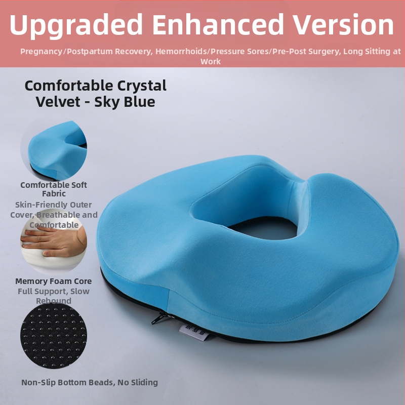 Viskoelastinės medžiagos pagalvėlė hemorojui, nesublukusi, tuščiavidurė, kvėpuojanti kėdės sėdmenų pagalvėlė, gražūs sėdmenys, uodegos slankstelis, uodegos slankstelio sėdmenų sėdynės pagalvėlė