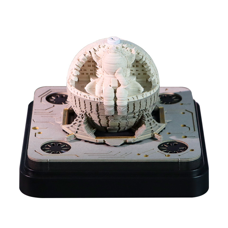 Panoraamne maapaberist skulptuurikalender 2026 hiina ja inglise keeles, kuupäev, uusaastaöö, loominguline kingitus, madal hind, hea kaunistus