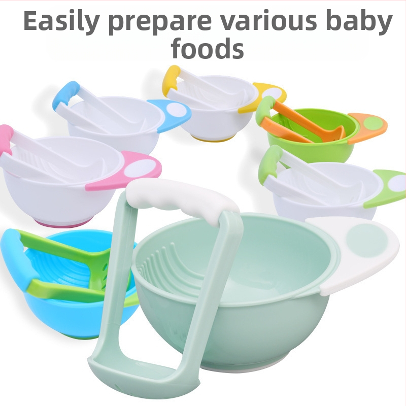 Beebi toidulisandi veski beebi puuvilja käsitsi püree toidukomplekti tööriist toiduvalmistamiskauss konditsioneer jahvatuskauss