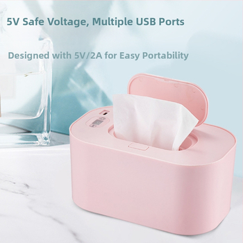 Mitrās salvetes sildītājs mājsaimniecības bērnu daudzfunkcionāla sejas maska pārnēsājama USB pastāvīgas temperatūras izolācijas sildīšanas kaste pārrobežu