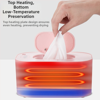 Mitrās salvetes sildītājs mājsaimniecības bērnu daudzfunkcionāla sejas maska pārnēsājama USB pastāvīgas temperatūras izolācijas sildīšanas kaste pārrobežu