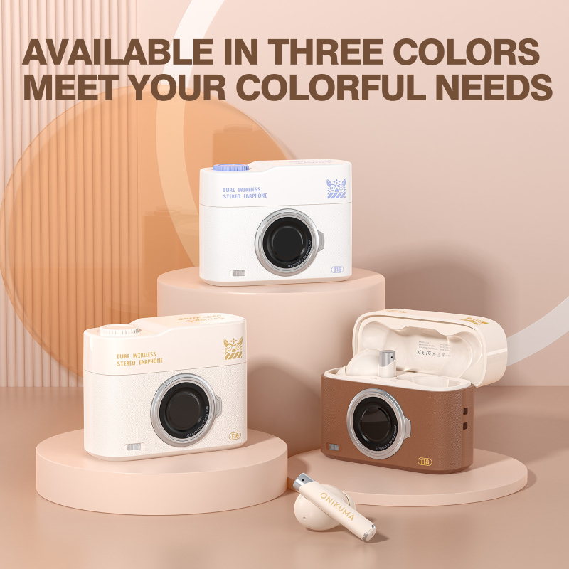 Нови трансгранични безжични Bluetooth слушалки Onikuma Ows True Wireless Tws с висококачествено намаляване на шума 5.3 за уши