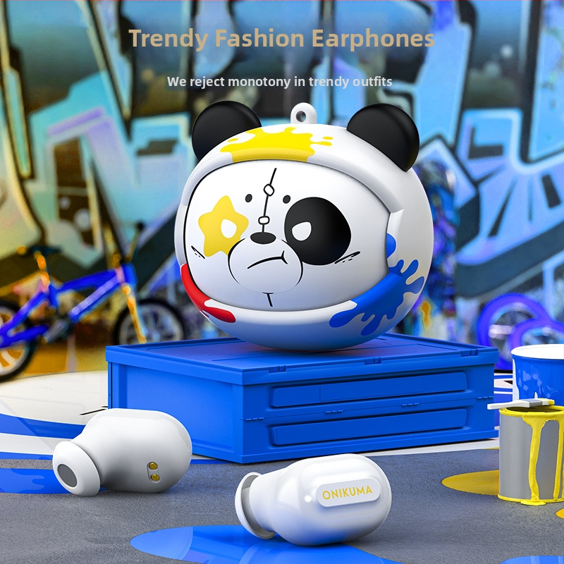 Нови трансгранични безжични Bluetooth слушалки Onikuma Ows True Wireless Tws с висококачествено намаляване на шума 5.3 за уши