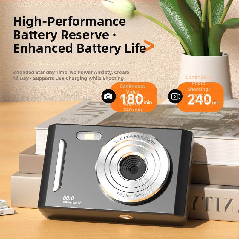 Трансгранична 5K HD цифрова камера за заснемане с оптично увеличение, стабилизираща камера за студентски партита, домашна камера за начинаещи