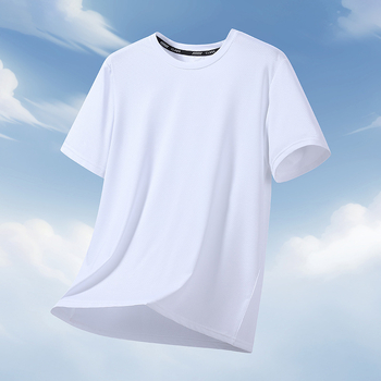 Factory M-12XL Plus Size Ανδρικό T-shirt με Λεπτή Στρογγυλή Λαιμόκοψη και Γρήγορο Στέγνωμα, Κοντομάνικο, Καλοκαιρινό, Λεπτό, Μακρύ T-shirt με Μισό Μανίκια