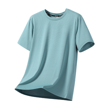 Factory M-12XL Plus Size Ανδρικό T-shirt με Λεπτή Στρογγυλή Λαιμόκοψη και Γρήγορο Στέγνωμα, Κοντομάνικο, Καλοκαιρινό, Λεπτό, Μακρύ T-shirt με Μισό Μανίκια