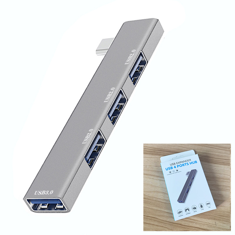 Számítógép alumíniumötvözet 3.0 notebook usb multi-interfész typec bővítő dokkoló vezeték nélküli HUB kábelelosztó