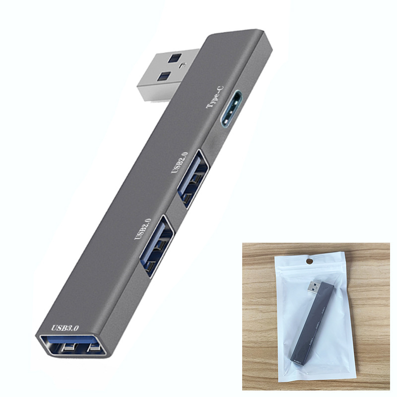 Számítógép alumíniumötvözet 3.0 notebook usb multi-interfész typec bővítő dokkoló vezeték nélküli HUB kábelelosztó
