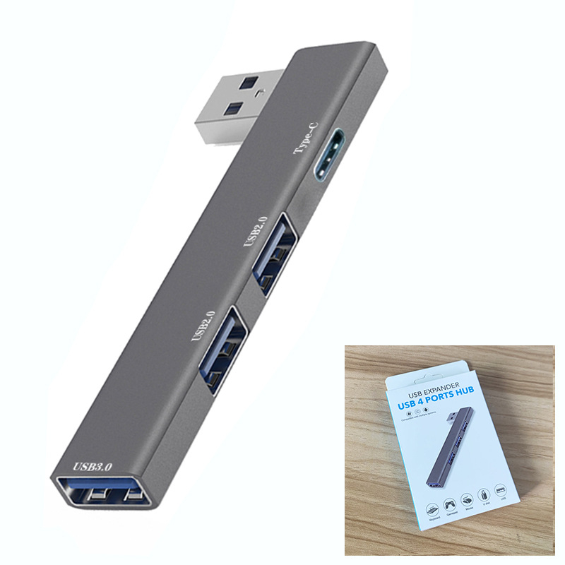 Számítógép alumíniumötvözet 3.0 notebook usb multi-interfész typec bővítő dokkoló vezeték nélküli HUB kábelelosztó