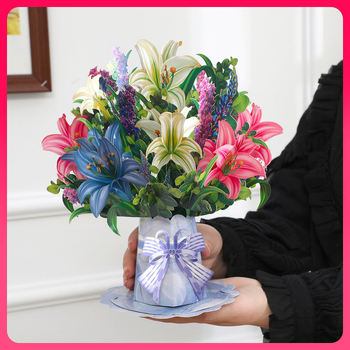 ✅Piiriülene emadepäeva 3D-õnnitluskaart, õpetajapäeva loominguline lill, lillepaberist nikerdus, aedniku tänupüha õnnitluskaartide partii