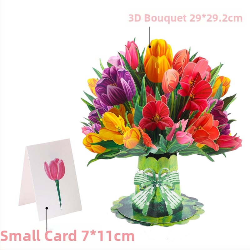 ✅Piiriülene emadepäeva 3D-õnnitluskaart, õpetajapäeva loominguline lill, lillepaberist nikerdus, aedniku tänupüha õnnitluskaartide partii