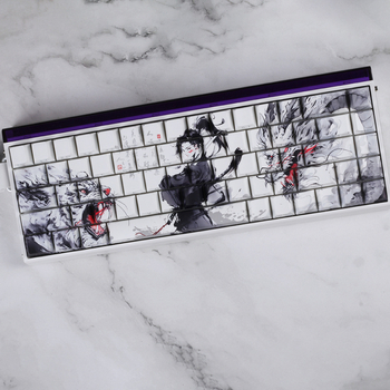 Modifikacija tipkovnice s PBT sublimacijom u retro stilu tinte, pejzažna šuma bambusa, pogodna za 60/68 Peremei Plus Lion Mu Aiyan