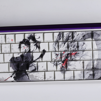 Modifikacija tipkovnice s PBT sublimacijom u retro stilu tinte, pejzažna šuma bambusa, pogodna za 60/68 Peremei Plus Lion Mu Aiyan