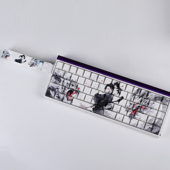 Modifikacija tipkovnice s PBT sublimacijom u retro stilu tinte, pejzažna šuma bambusa, pogodna za 60/68 Peremei Plus Lion Mu Aiyan