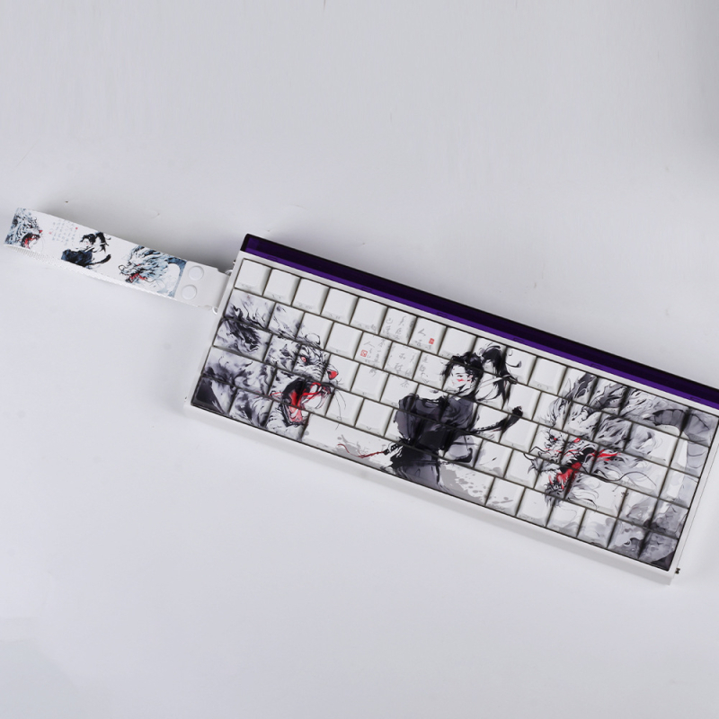 Modifikacija tipkovnice s PBT sublimacijom u retro stilu tinte, pejzažna šuma bambusa, pogodna za 60/68 Peremei Plus Lion Mu Aiyan