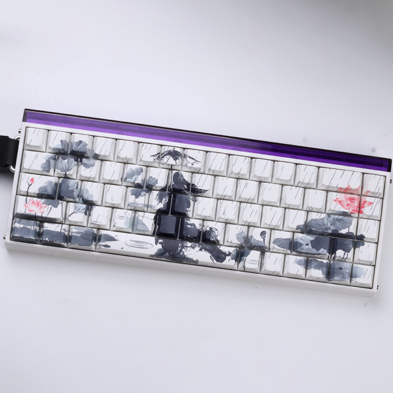 Modifikacija tipkovnice s PBT sublimacijom u retro stilu tinte, pejzažna šuma bambusa, pogodna za 60/68 Peremei Plus Lion Mu Aiyan