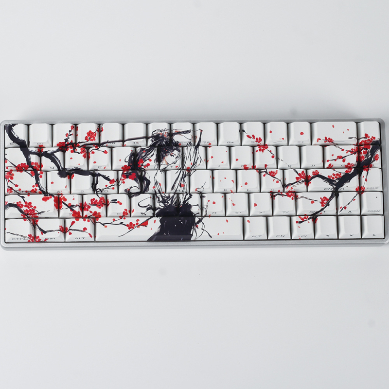 Modifikacija tipkovnice s PBT sublimacijom u retro stilu tinte, pejzažna šuma bambusa, pogodna za 60/68 Peremei Plus Lion Mu Aiyan