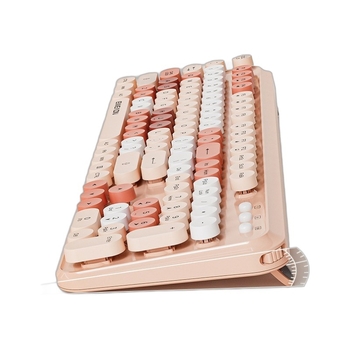 Forerunner V96 bežična tipkovnica i miš, mehanički osjećaj, bez zvuka, prijenosno računalo, vanjska ženska, uredska, punk