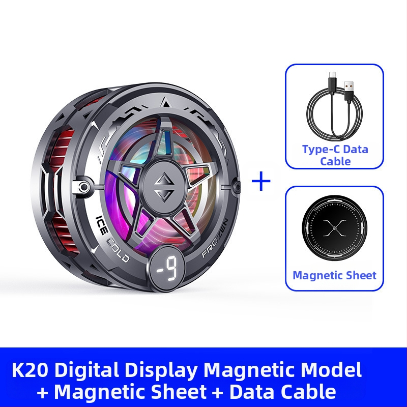 Radiatoriaus mobiliojo telefono galinis laikiklis Aušinimo artefaktas Naujas tiesioginės transliacijos skaitmeninis ekranas Dvigubas turbo magnetinis puslaidininkis