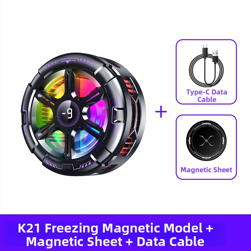 Radiatoriaus mobiliojo telefono galinis laikiklis Aušinimo artefaktas Naujas tiesioginės transliacijos skaitmeninis ekranas Dvigubas turbo magnetinis puslaidininkis