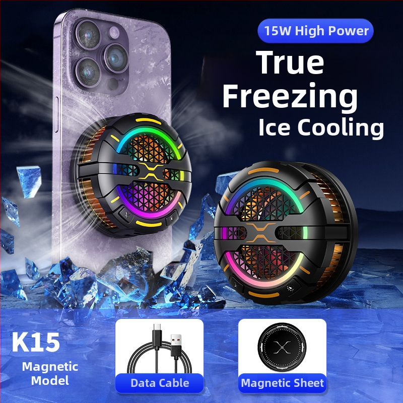 Radiatoriaus mobiliojo telefono galinis laikiklis Aušinimo artefaktas Naujas tiesioginės transliacijos skaitmeninis ekranas Dvigubas turbo magnetinis puslaidininkis