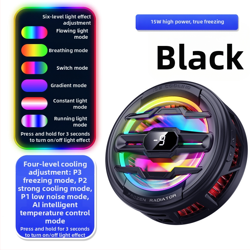 Radiatoriaus mobiliojo telefono galinis laikiklis Aušinimo artefaktas Naujas tiesioginės transliacijos skaitmeninis ekranas Dvigubas turbo magnetinis puslaidininkis