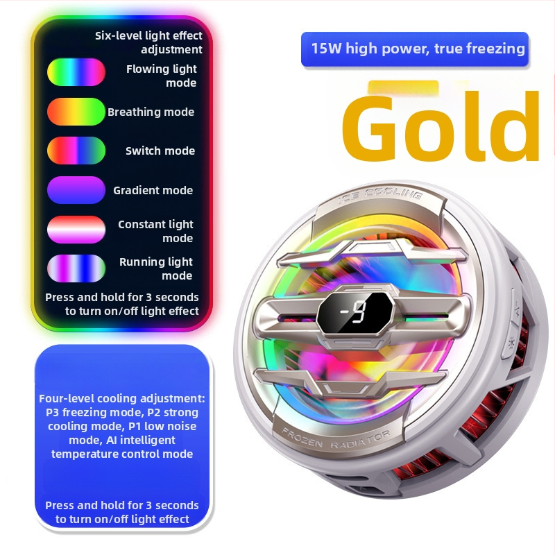 Radiatoriaus mobiliojo telefono galinis laikiklis Aušinimo artefaktas Naujas tiesioginės transliacijos skaitmeninis ekranas Dvigubas turbo magnetinis puslaidininkis